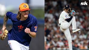 PHOTO: Josh Hader struts boldly in cream knit custom shorts adorned with Astro stars, making statement walk