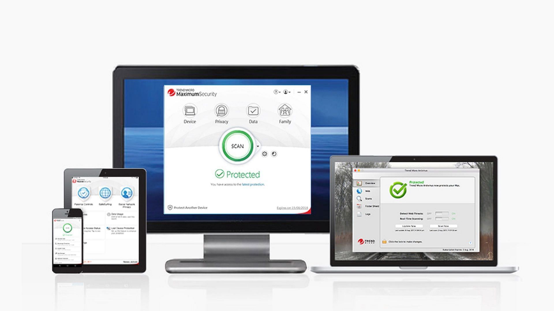 Trend Micro Antivirus software running on multiple devices (Image via Trend Micro)