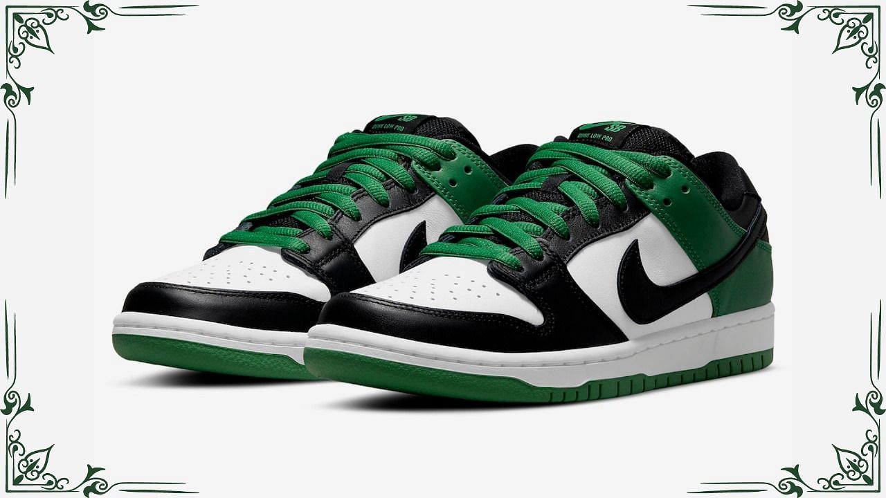 Nike SB Dunk Low &ldquo;Classic Green&rdquo; sneakers restock (Image via @nikesbornothing / Instagram)