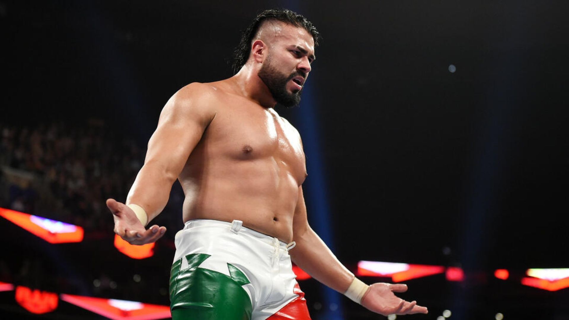 Andrade wrestled Apollo Crews on RAW today