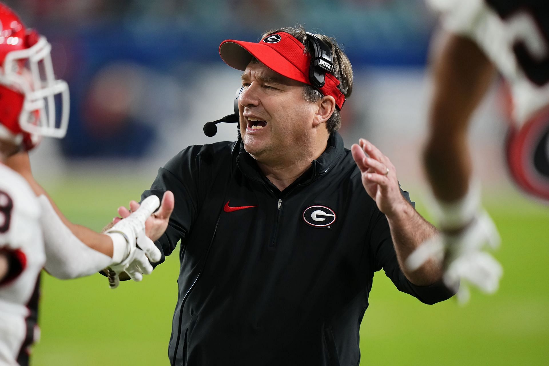 Head coach Kirby Smart of the Georgia Bulldogs