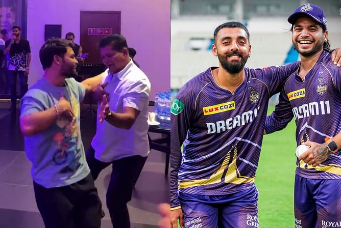 [Watch] Chandrakant Pandit dances, Suyash Sharma sings in KKR's team bonding session ahead of IPL 2024
