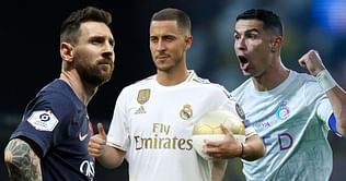 Eden Hazard picks Lionel Messi's left foot but snubs Cristiano Ronaldo while building the perfect footballer