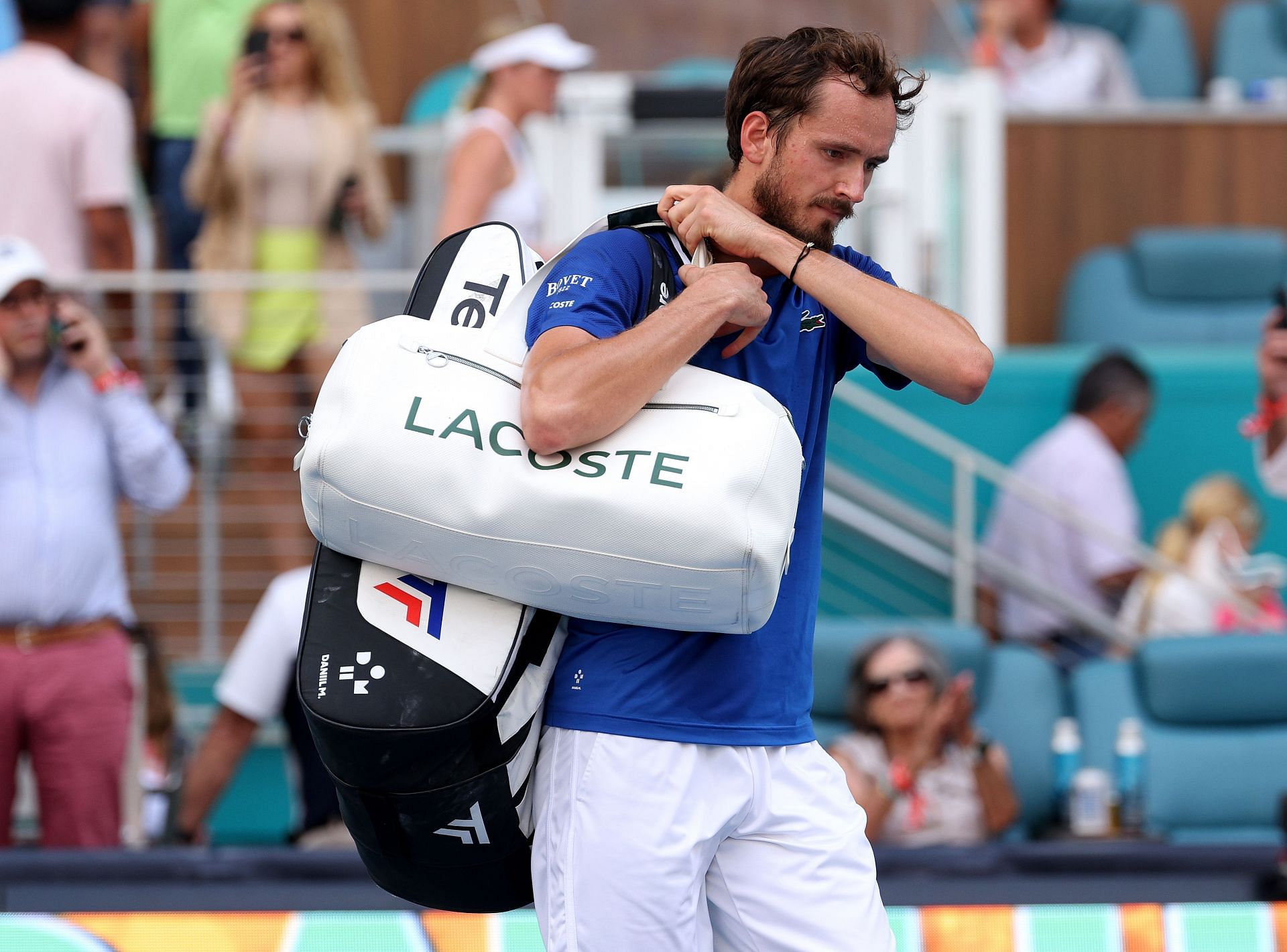 Daniil Medvedev after his loss to Jannik Sinner in the semifinals of the 2024 Miami Open