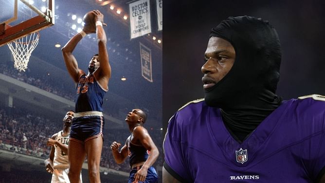 "It was actually 110": Wilt Chamberlain edit tickles Lamar Jackson's funny Twitter fingers