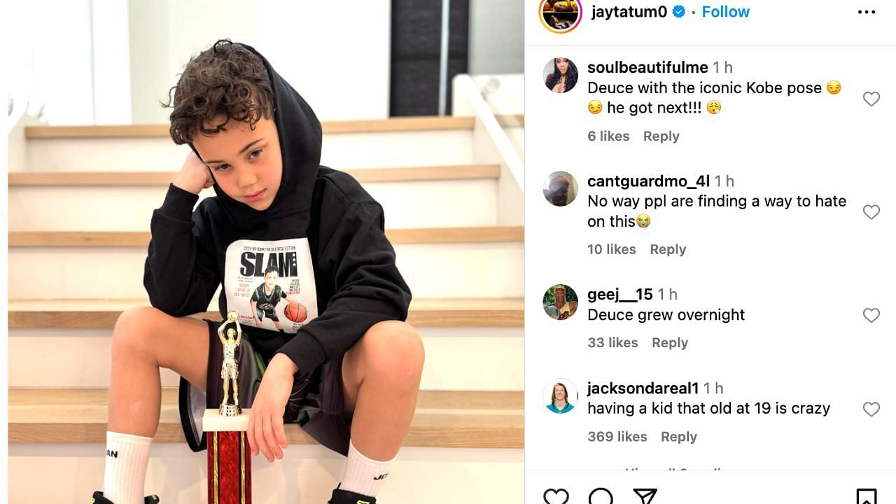 Some fans believed Jayson Tatum&#039;s son would be the next superstar