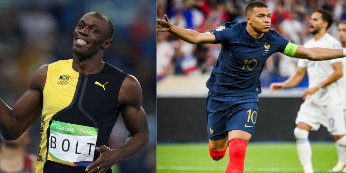 Fans react to Usain Bolt and Kylian Mbappe