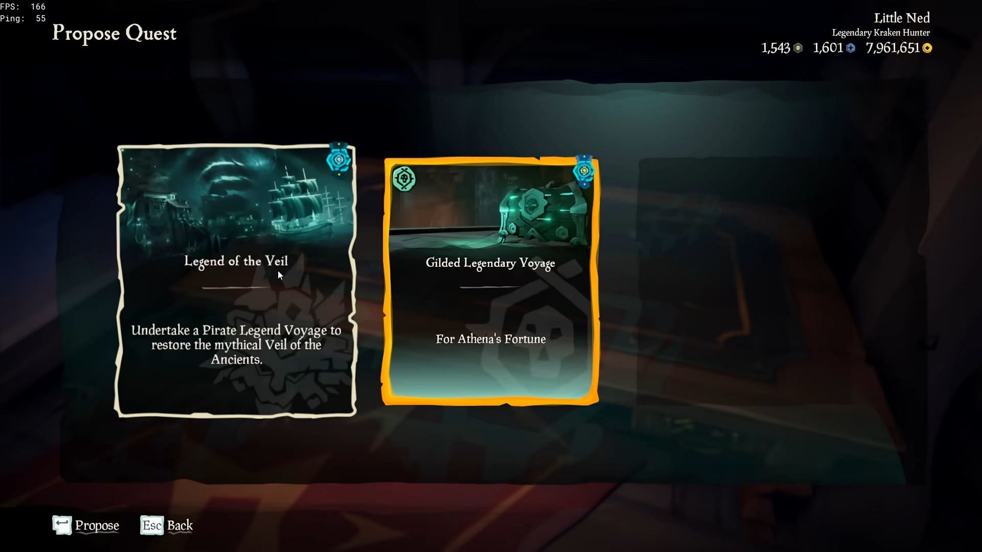 Gilded Legendary Voyage is offered only once a year (Image via Rare/ Cliff The Story Guy on YouTube)