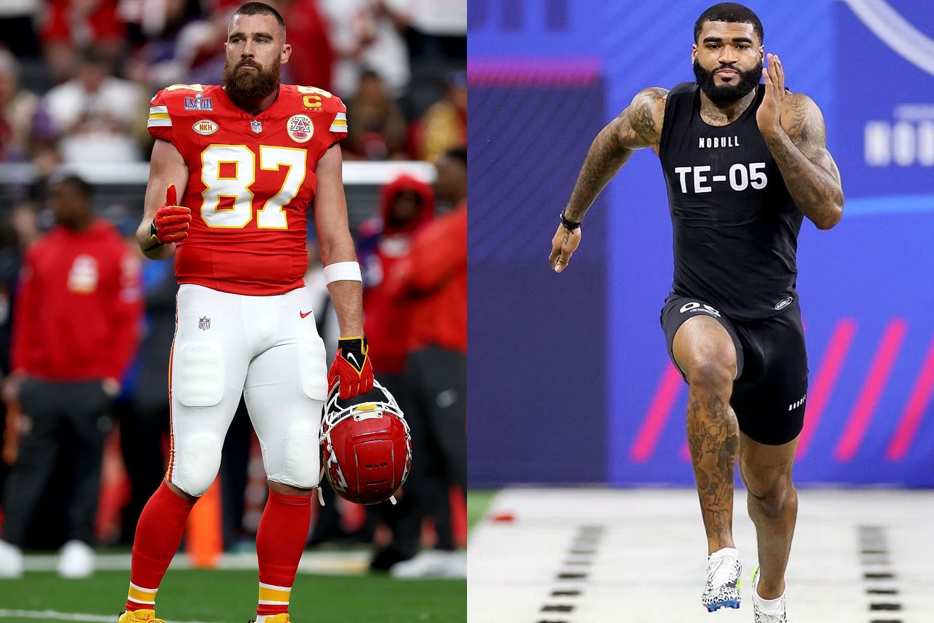 Devin Culp vs. Travis Kelce 40 time Which tight end comes out on top?