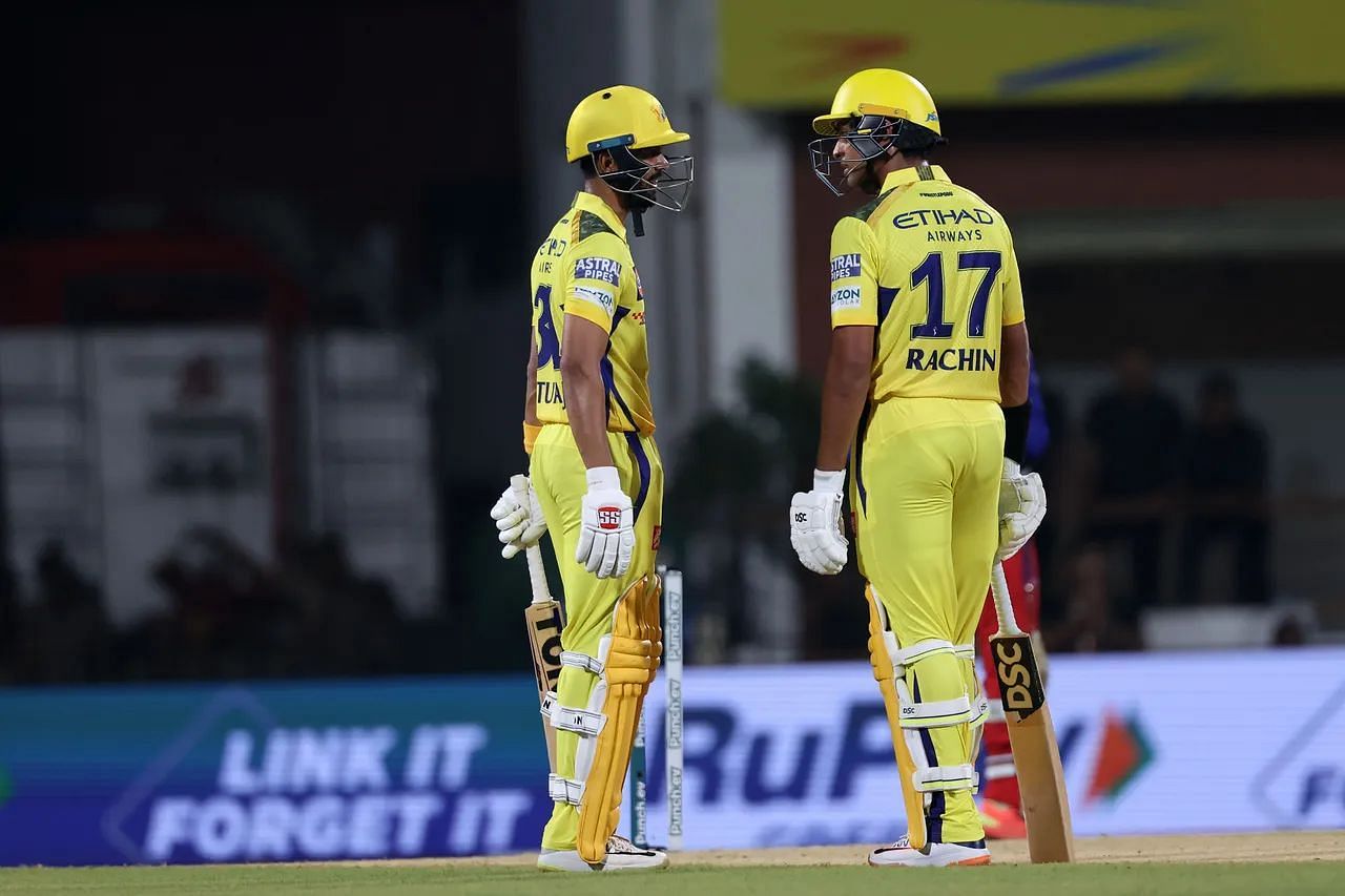 Ruturaj Gaikwad and Rachin Ravindra got CSK off to an excellent start against RCB (Pic Credit: IPL)