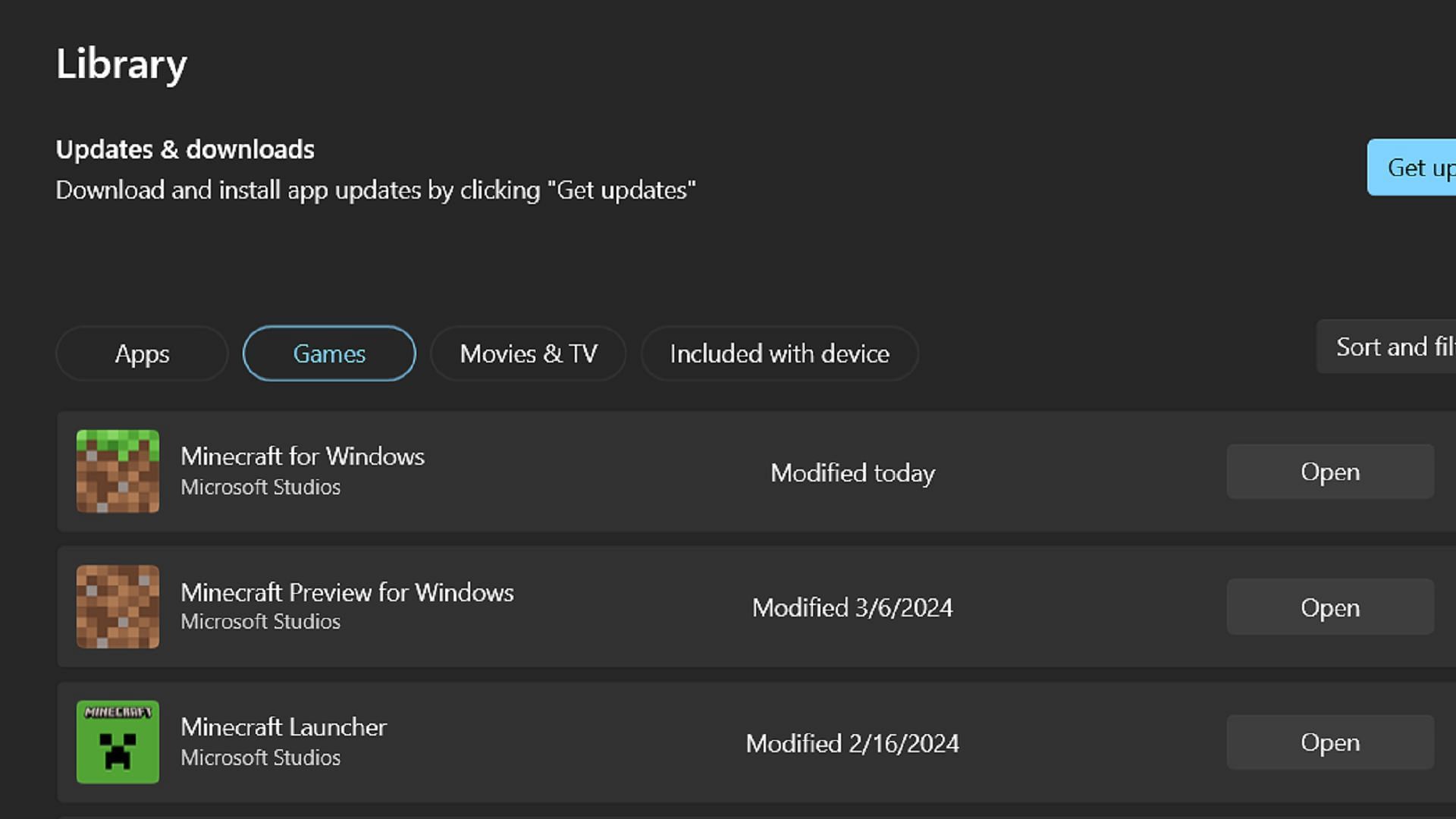 Updating the game on Windows PCs will require the Microsoft Store (Image via Microsoft)