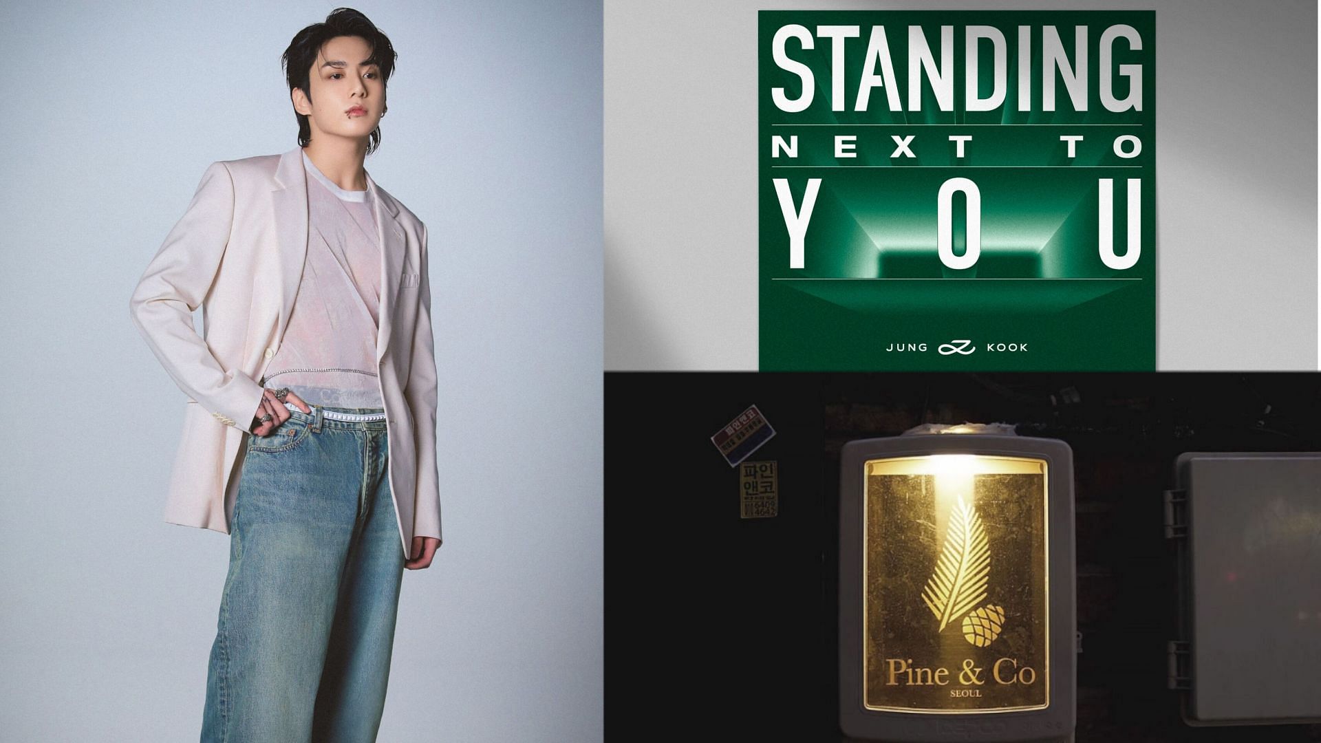 BTS Jungkook inspires new cocktail recipes in a bar in Seoul( Images via Weverse and Pine &amp; co. website)