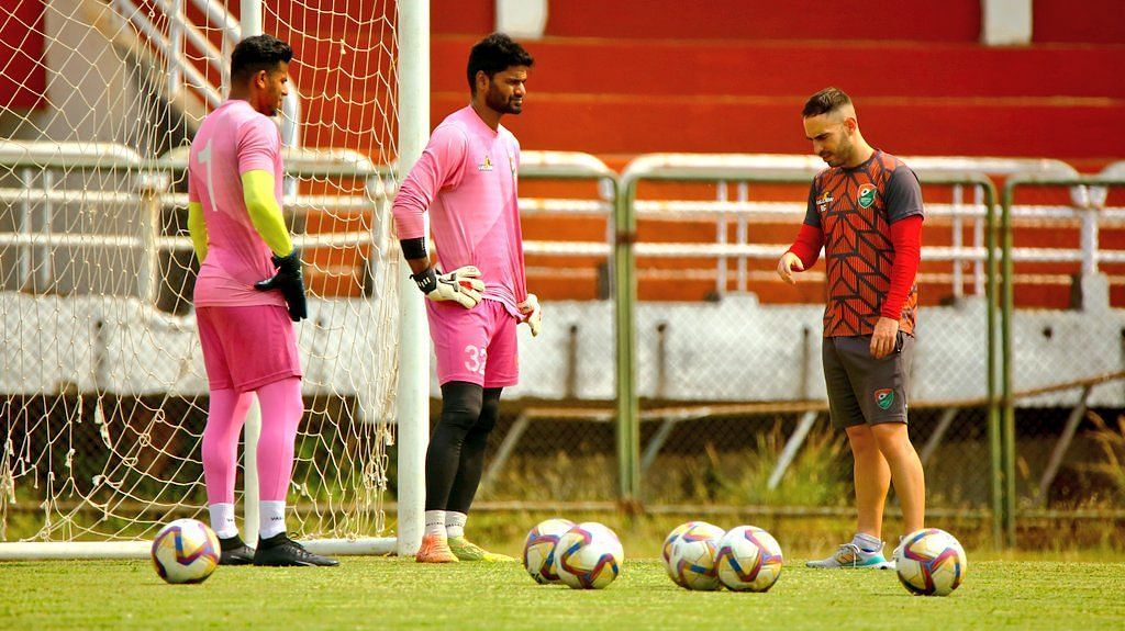 Sreenidi Deccan players during training session (credits: X / sreenidideccan)