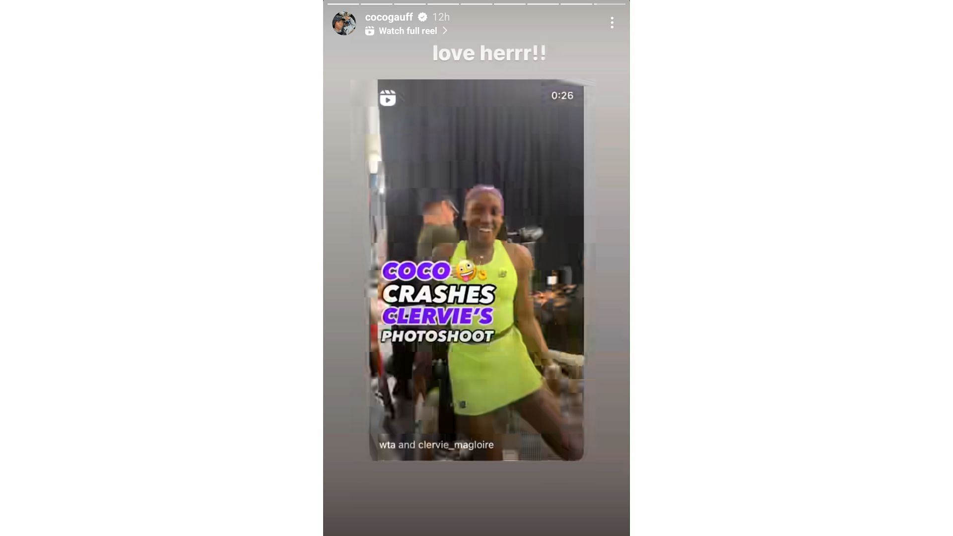 Source - Coco Gauff's Instagram 