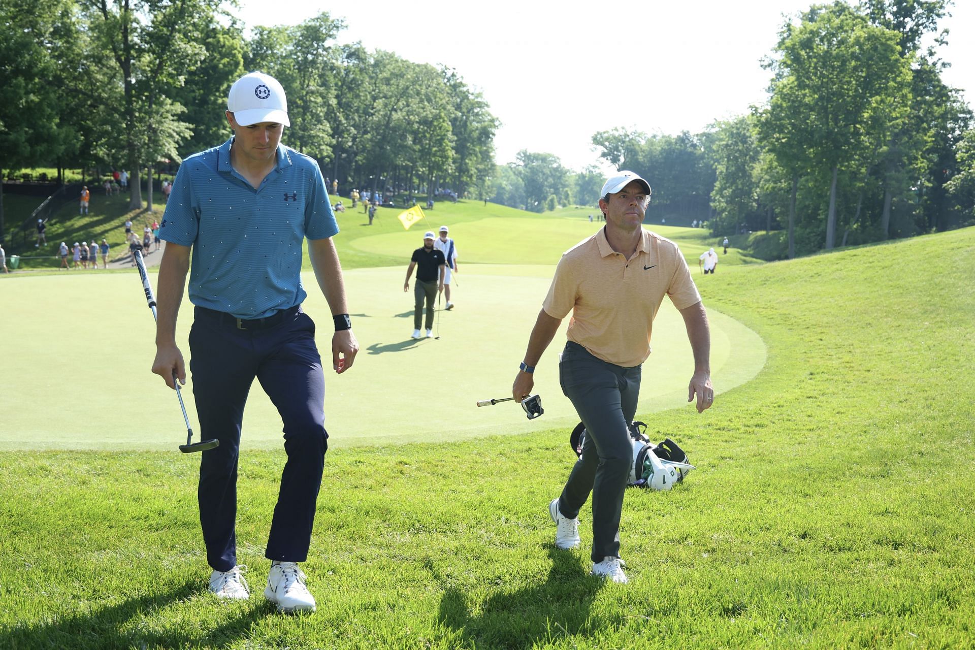 Rory McIlroy and Jordan Spieth (Image via Michael Reaves/Getty Images)