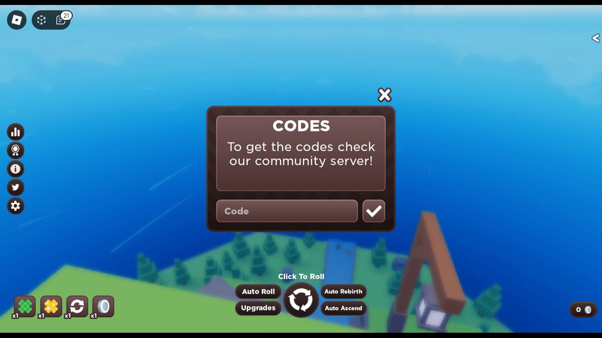 Here&#039;s how you redeem codes in RNG Legends (Roblox || Sportskeeda)