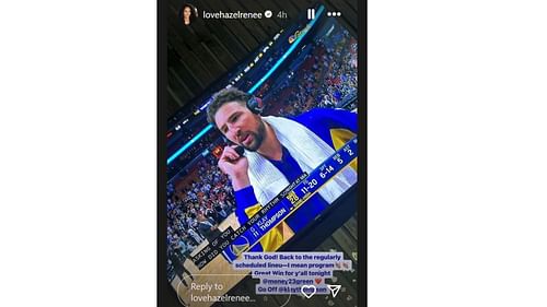 Draymond Green's wife Hazel Renee with a seeming shot at Warriors coach Steve Kerr after Klay Thompson played well in the starting lineup.