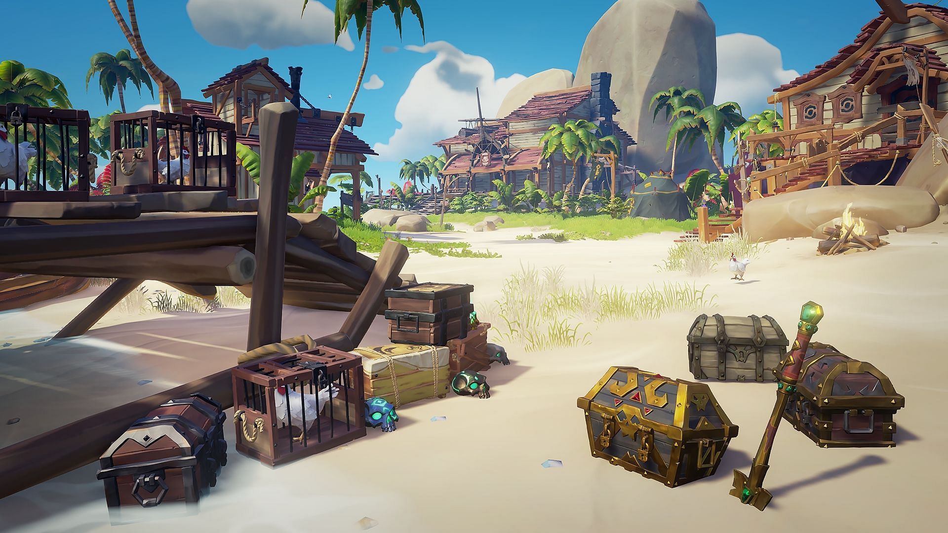 Treasure in Sea of Thieves (Image via Rare)