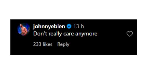 Johnny Eblen's comment regarding Conor McGregor's MMA return