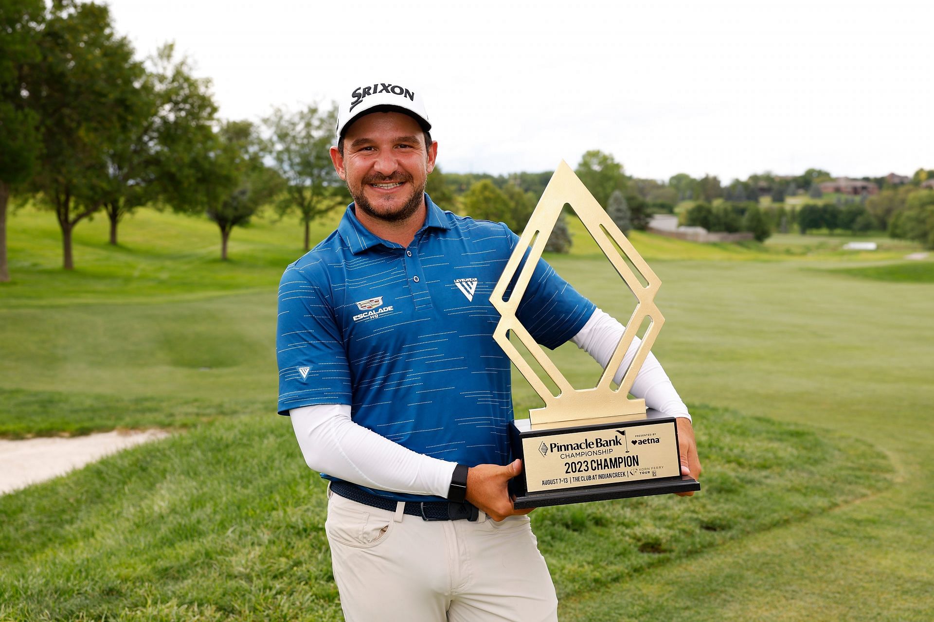 Alejandro Tosti with Pinnacle Bank Championship (Photo by David Berding/Getty Images)