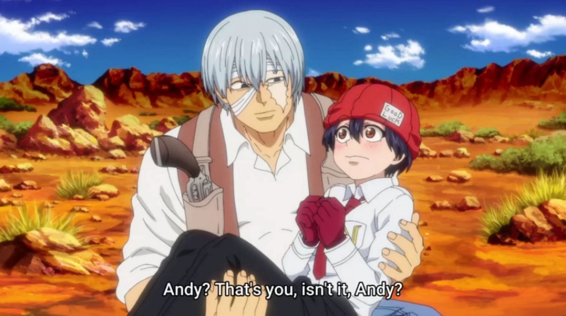 Andy and Fuuko in the past in Undead Unluck Episode 21 (Image via David Production)