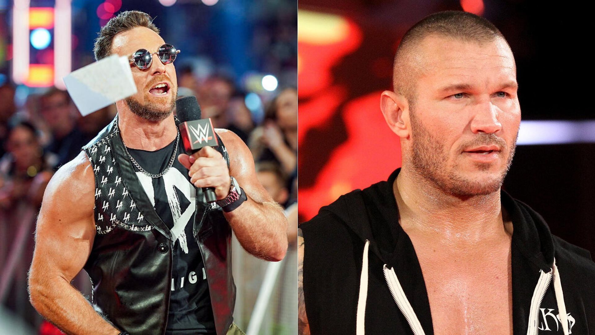 LA Knight (left); Randy Orton (right)