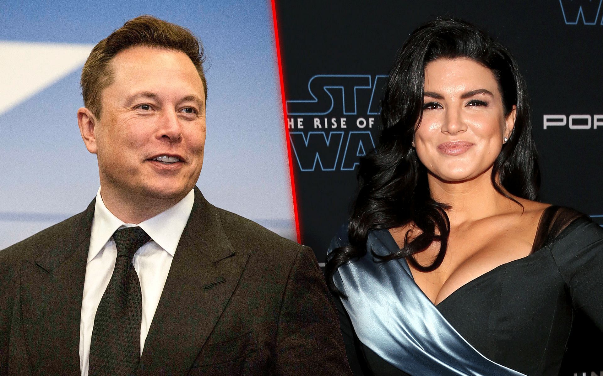 Elon Musk (left) has been providing Gina Carano (right) financial assistance in her lawsuit against Disney [Images courtesy: Getty Images]