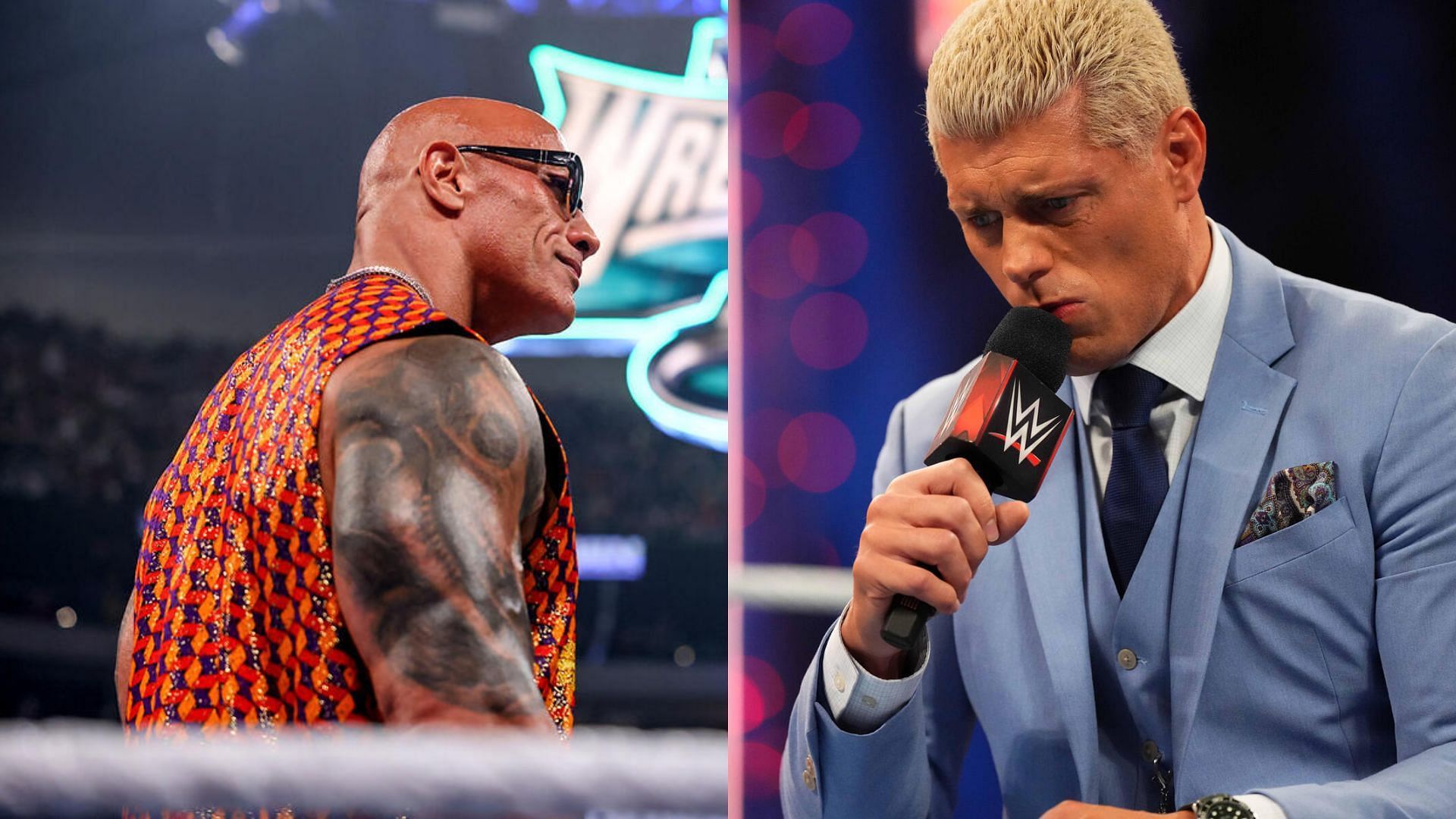 The Rock and Cody Rhodes are set to face each other in tag team action at WWE WrestleMania