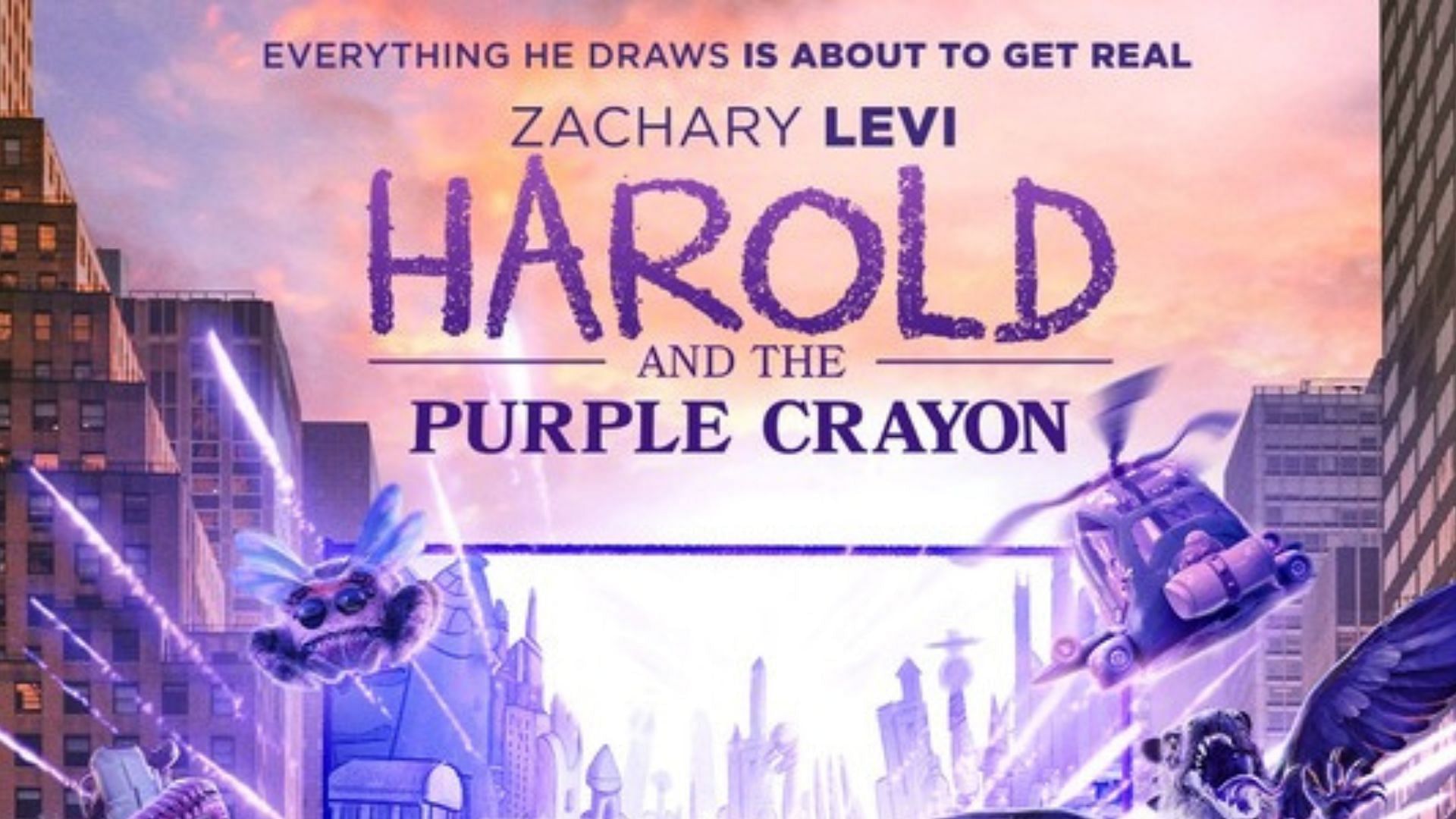 Harold and the Purple Crayon promotional poster (Image via IMDb)
