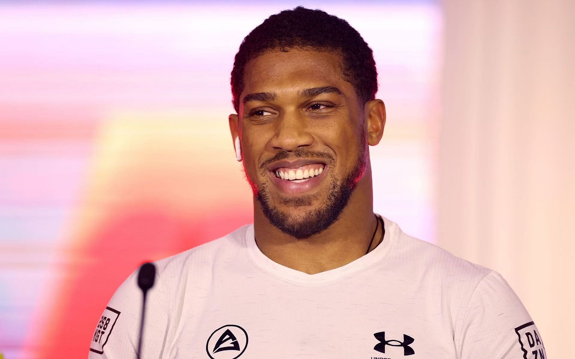 Anthony Joshua (pictured) has three potential opponents for his next fight, says promoter Eddie Hearn [Image Courtesy: @GettyImages]