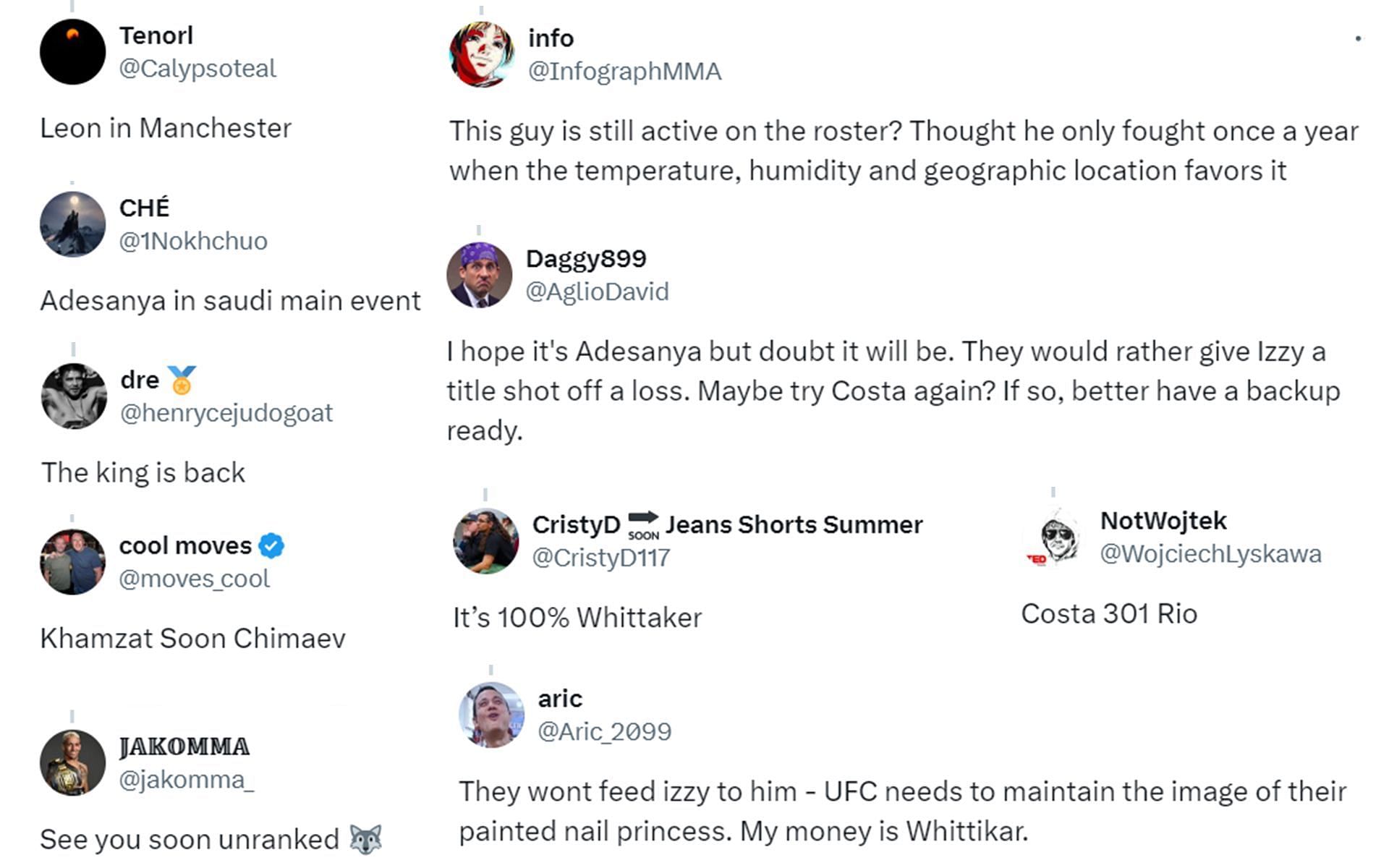Fan reactions to Chimaev&#039;s fight update