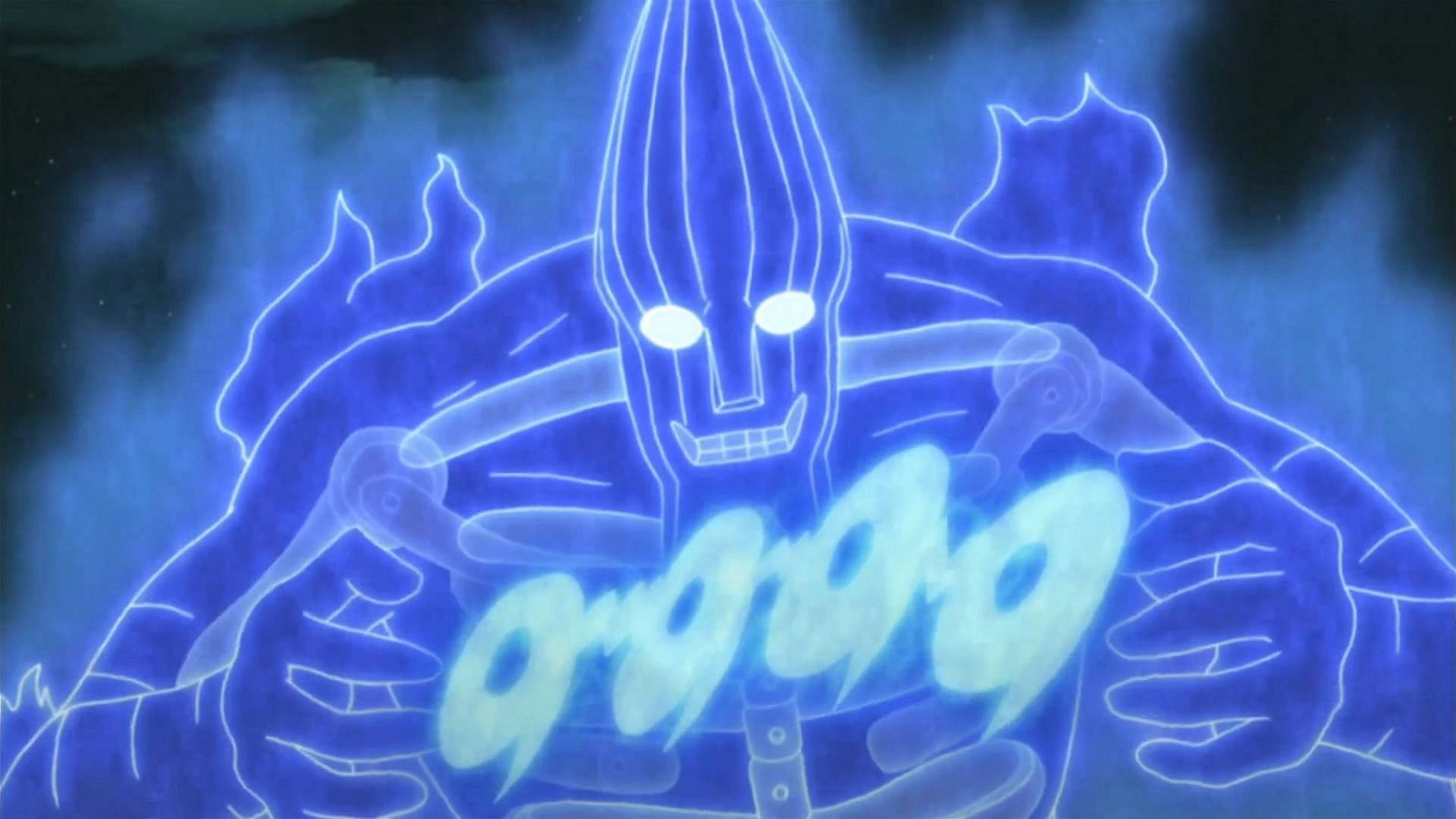 Yasaka Magatama as performed by Madara&#039;s Susanoo (Image via Studio Pierrot, Naruto)