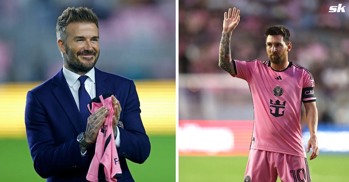 David Beckham (left) and Lionel Messi
