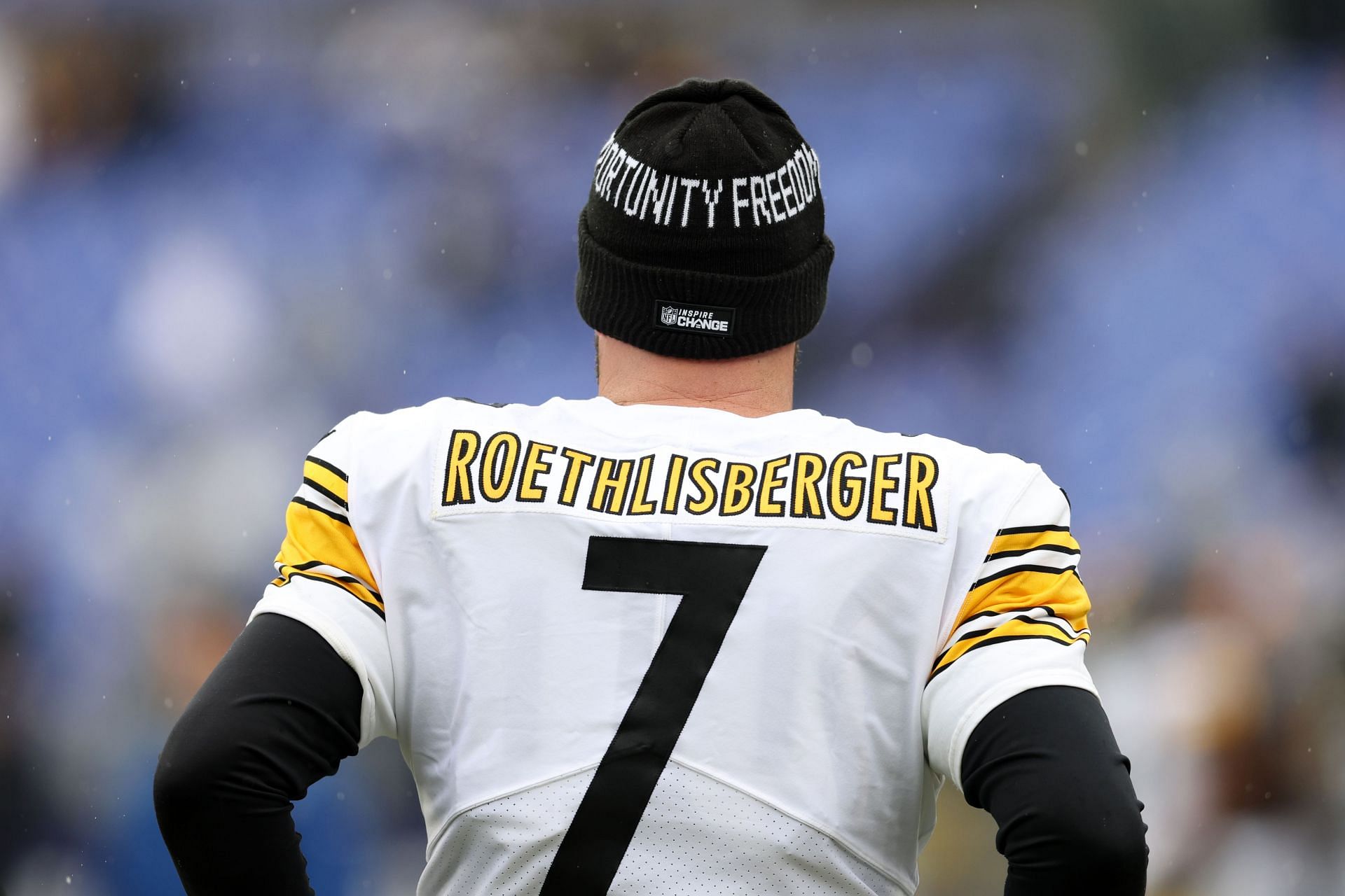 Ben Roethlisberger during Pittsburgh Steelers vs. Baltimore Ravens