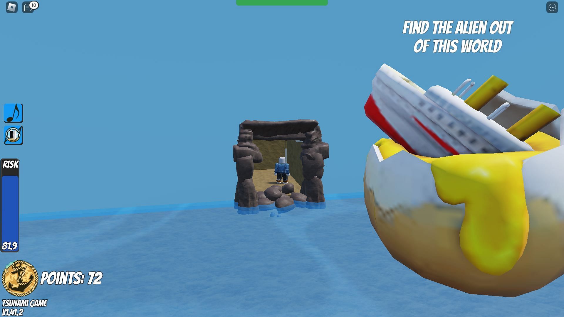 The hunt ship (Image via Roblox)