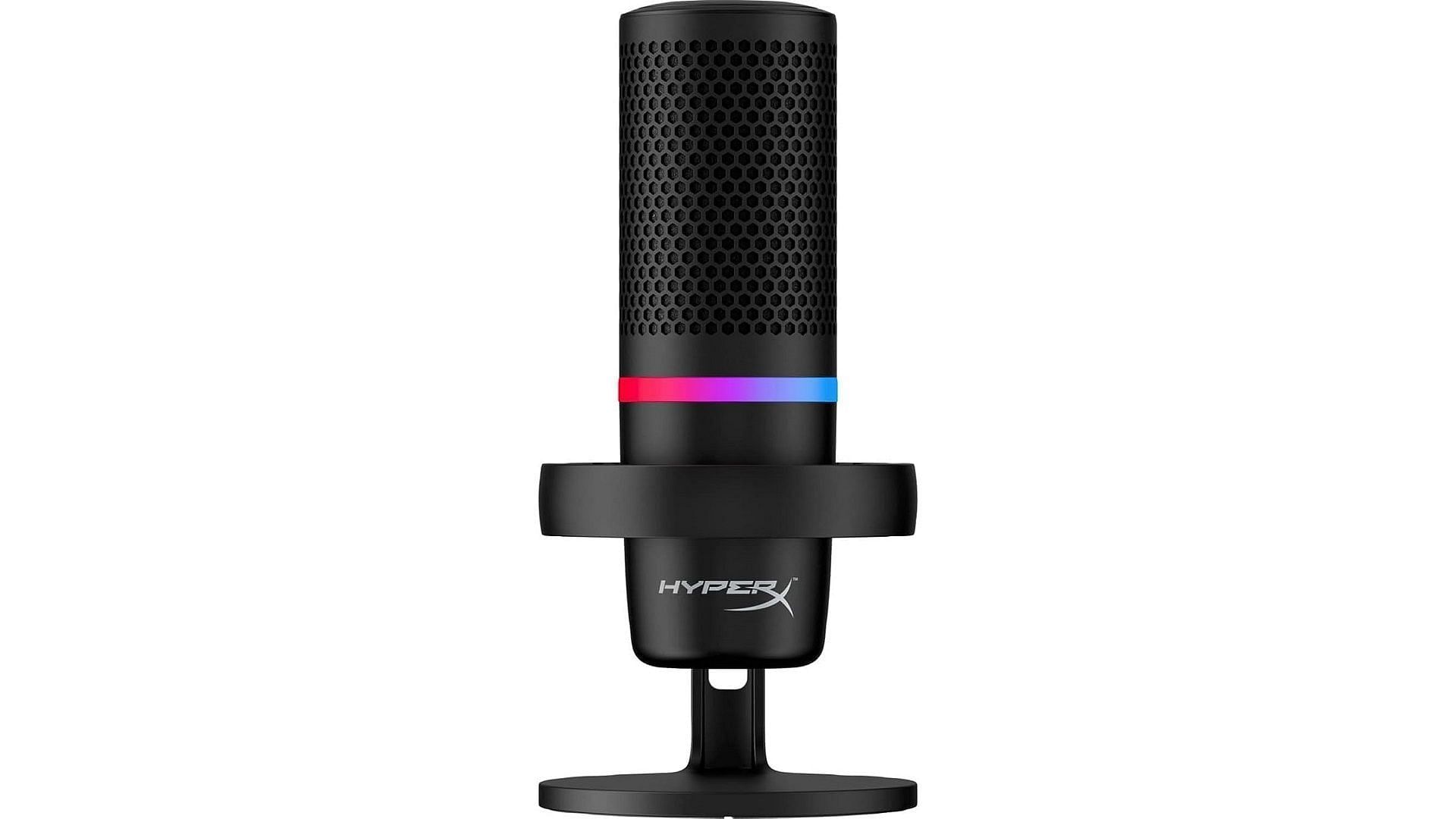 HyperX DuoCast microphone with RGB effects (Image via Amazon)