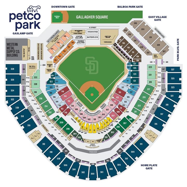 San Diego Padres Stadium History, Capacity, Seating Chart & Notable