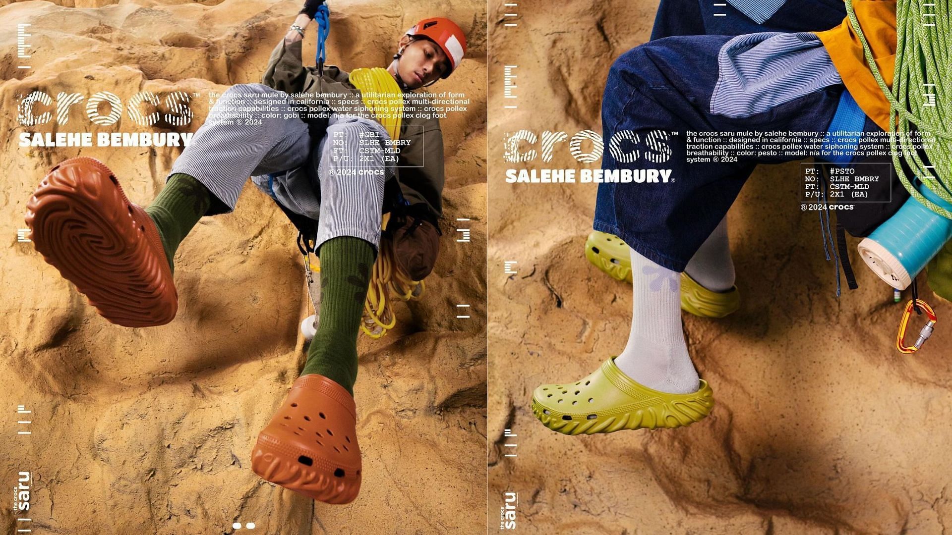 Salehe Bembury x Crocs Pollex Saru colorways