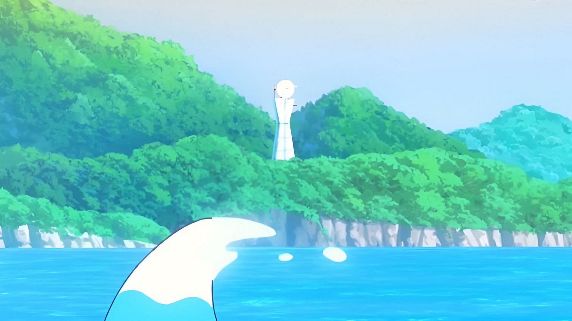 A strange structure is seen in Pokemon Horizons Episode 42 (Image via The Pokemon Company)