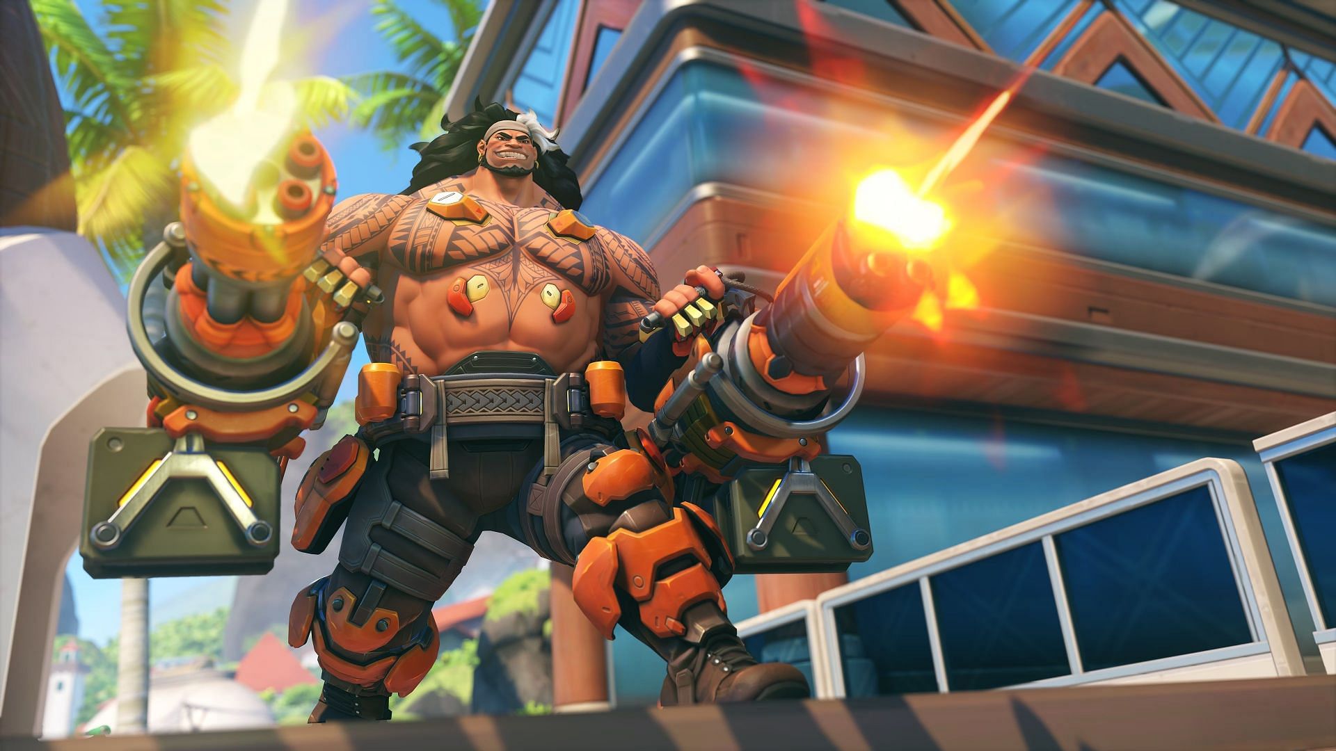 Mauga in Overwatch 2 (Image via Blizzard)