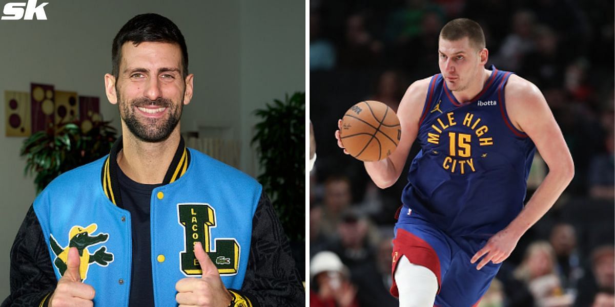 Novak Djokovic (L) and Nikola Jokic (R)