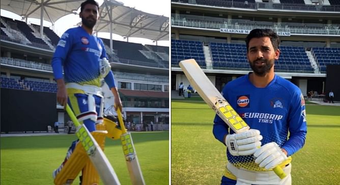 [Watch] “I hope I get to use my bats this year” – Deepak Chahar spends quality time in nets ahead of IPL 2024