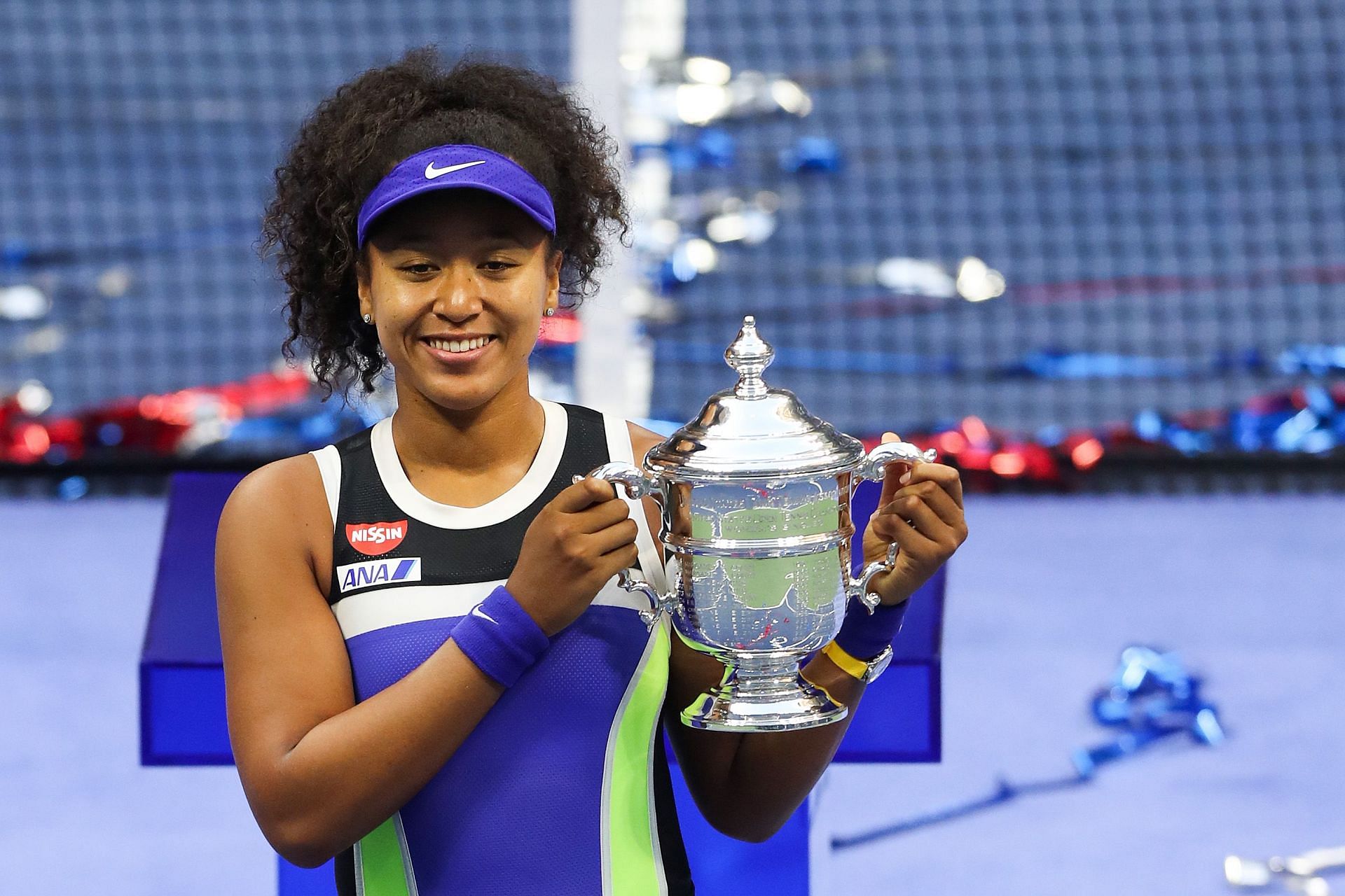 Naomi Osaka pictured after winning the 2020 US Open