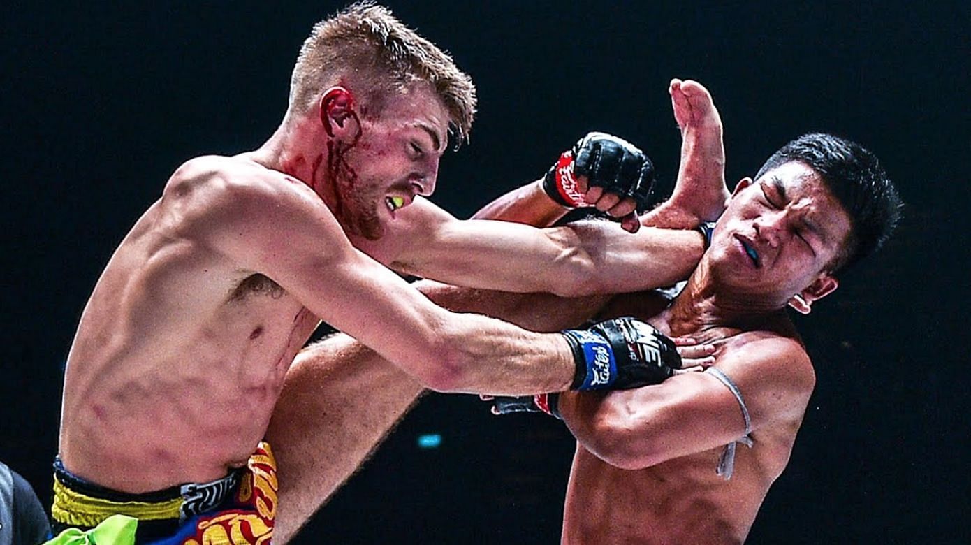 Jonathan Haggerty (L) vs Rodtang (R) | Image credit: ONE Championship