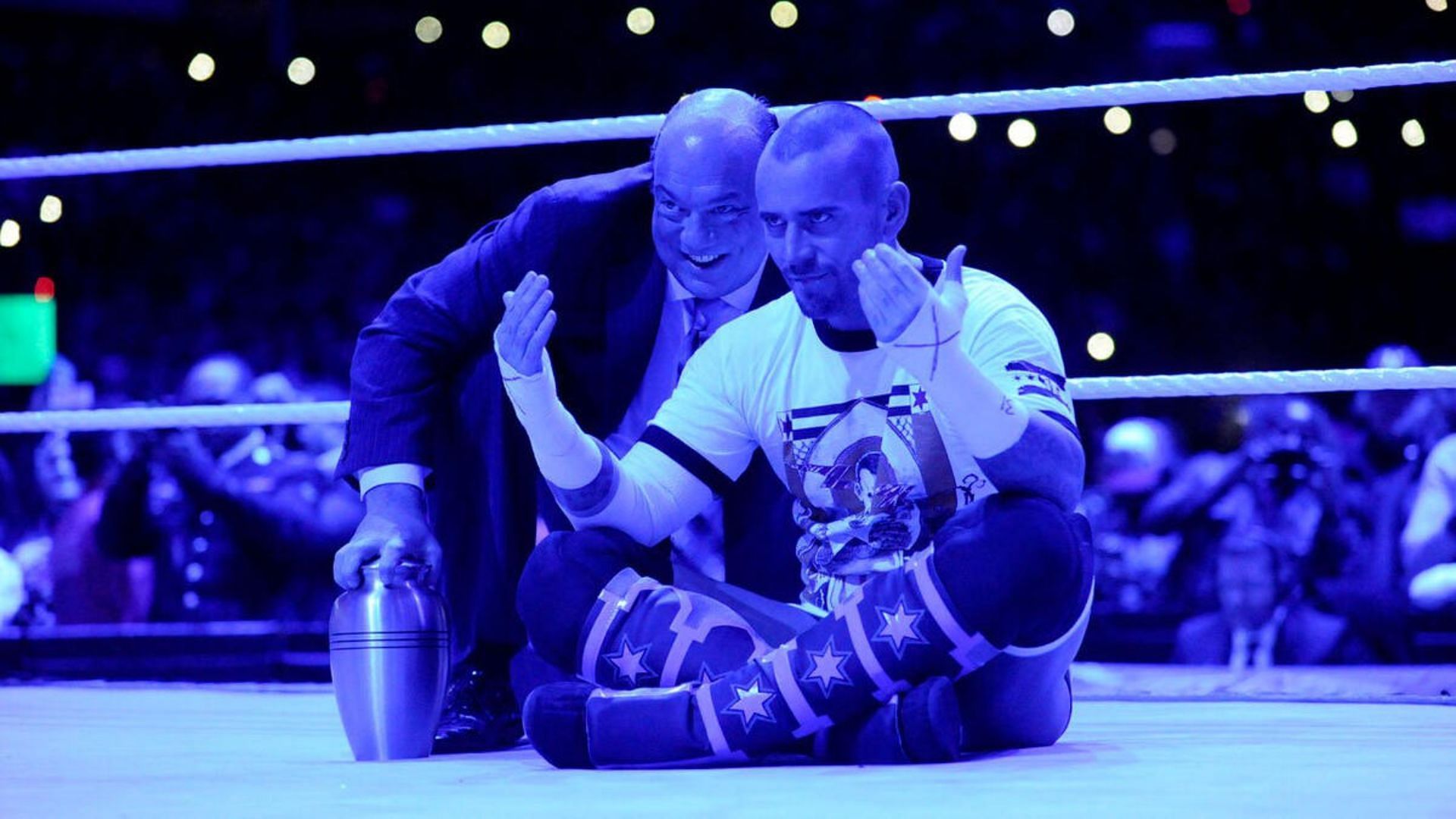 Paul Heyman and CM Punk at WrestleMania 29 (Photo Credit: WWE)