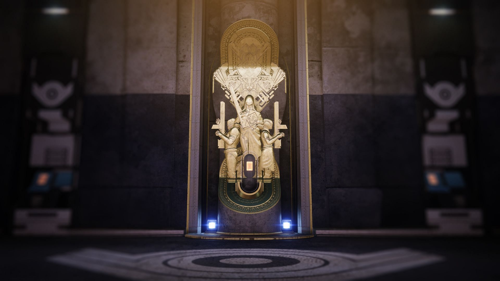 Exotic Kiosk and the Vaults (Image via Bungie) 