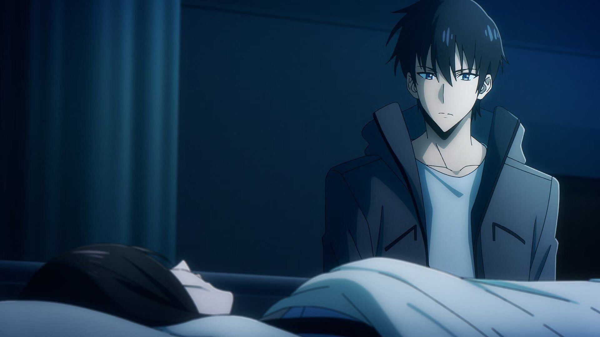 Sung Jinwoo visiting his mother (Image via A-1 Pictures).