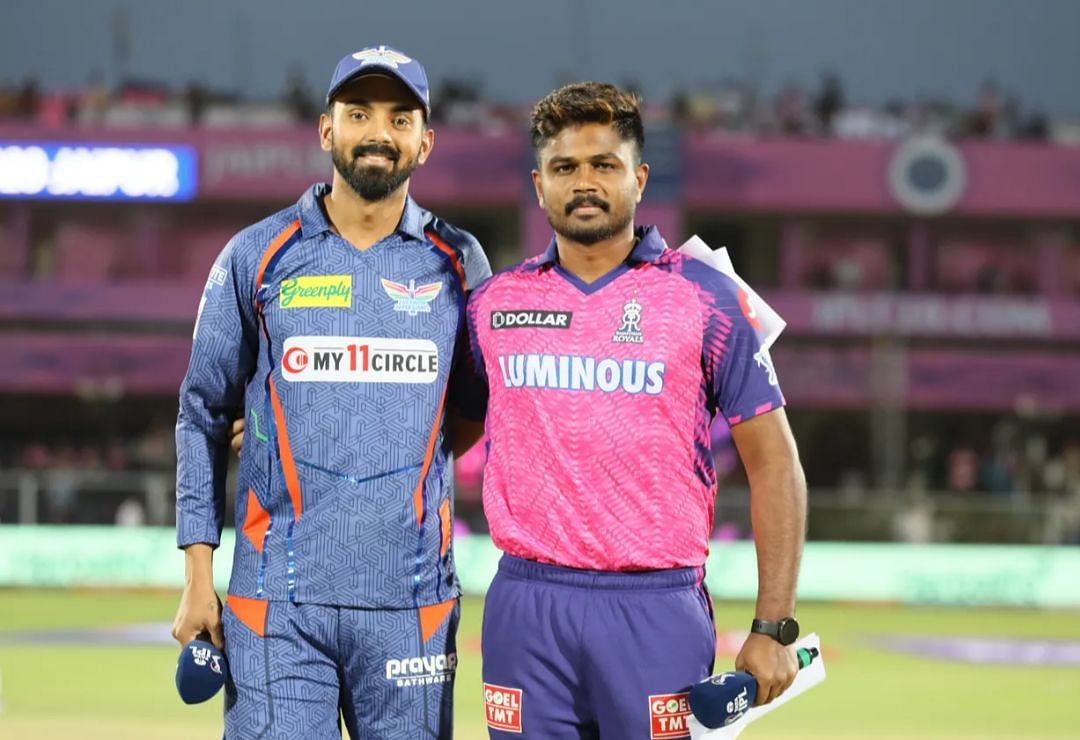 KL Rahul and Sanju Samson during the toss