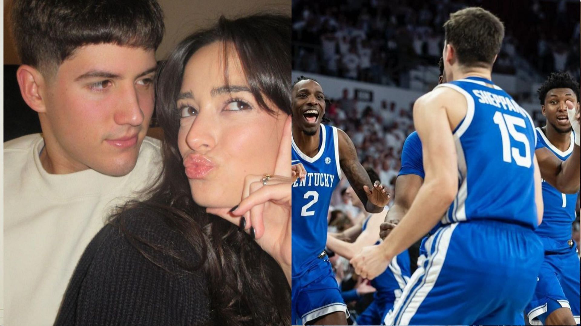 Kentucky Wildcats player, Reed Sheppard and GF, Brailey Dizney