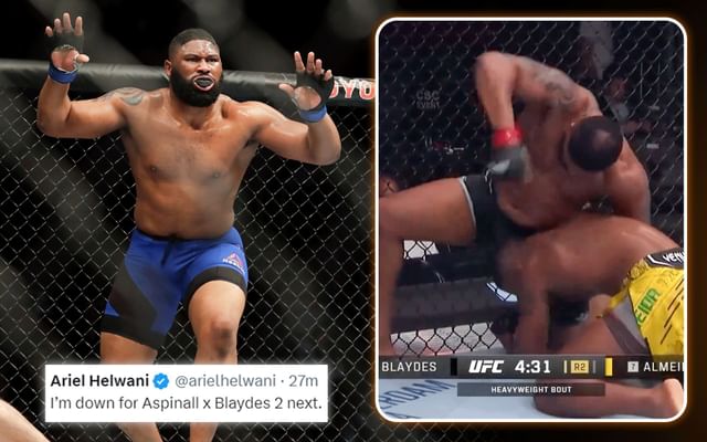 UFC 299: "Insane turn of events" - MMA pros react as Curtis Blaydes hands  Jailton Almeida "embarrassing" KO despite multiple takedowns